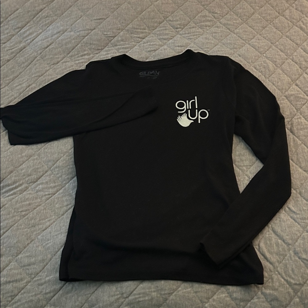 Gildan United Nations “Girl Up” Black Long Sleeve Tee